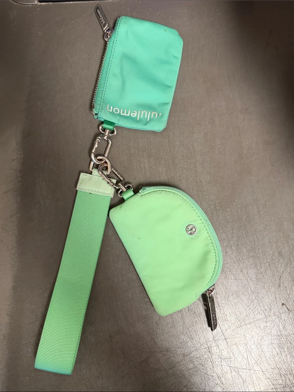 lululemon athletica Mint Green Key & Card Holder Set